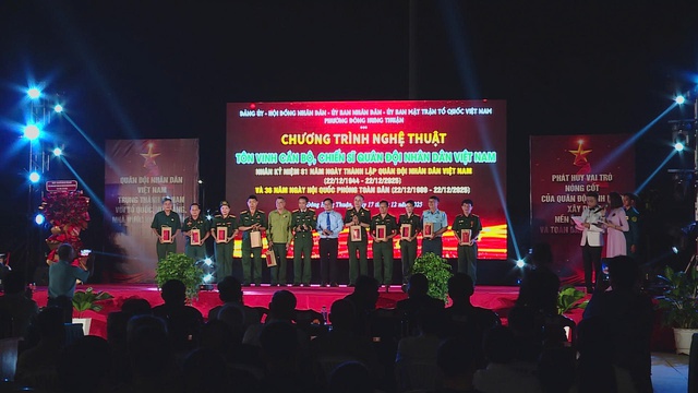 Phường Đông Hưng Thuận kỷ niệm 81 năm Ngày thành lập Quân đội Nhân dân Việt Nam - Ảnh 1.