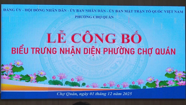 Phường Chợ Quán ra mắt logo mới, khẳng định giá trị lịch sử và tầm nhìn đô thị hiện đại - Ảnh 1.