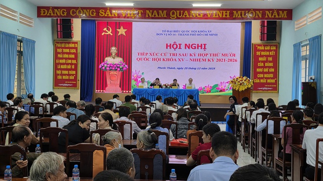 Tiếp xúc cử tri xã Phước Thành sau kỳ họp thứ 10, Quốc hội khóa XV - Ảnh 1.