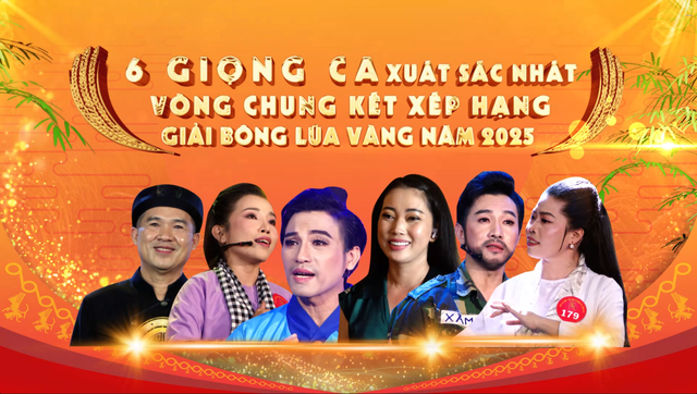 6 giọng ca xuất sắc nhất tranh tài tại Vòng chung kết xếp hạng giải Bông Lúa Vàng 2025 - Ảnh 1.