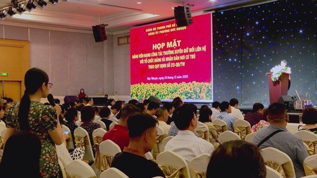 Phường Đức Nhuận họp mặt đảng viên theo Quy định 213-QĐ/TW 6 tháng cuối năm 2025 - Ảnh 1.