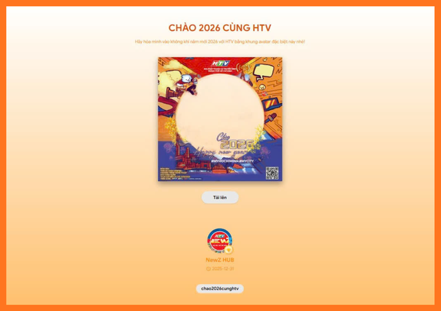 Cùng HTV thay frame avatar đón chào năm mới 2026 - Ảnh 1.