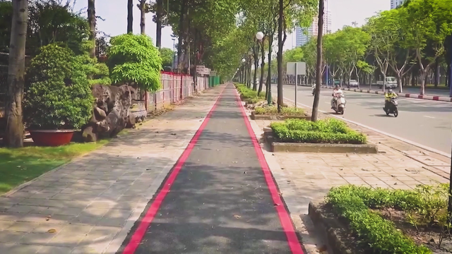 TP. Hồ Chí Minh khánh thành làn đường riêng cho xe đạp đầu tiên trên đường Mai Chí Thọ - Ảnh 4.