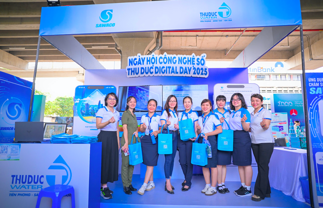 Công ty Cổ phần Cấp nước Sài Gòn Sawaco tham gia ngày hội Công nghệ số Thủ Đức 2025- Ảnh 7. Công ty Cổ phần Cấp nước Sài Gòn Sawaco tham gia ngày hội Công nghệ số Thủ Đức 2025- Ảnh 7.