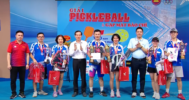 Cục Thể dục thể thao tổ chức giải Pickleball mừng ngày Báo chí Cách mạng Việt Nam - Ảnh 1.