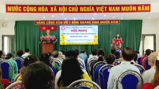 Hội nghị Tổng kết hoạt động Phường 2, quận Bình Thạnh nhiệm kỳ 2020 - 2025 - Ảnh 1.
