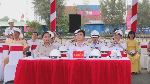 Diễn tập chữa cháy, cứu nạn cứu hộ tại cụm cảng Tân Cảng Cái Mép - Ảnh 2.