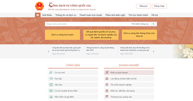 Cổng Dịch vụ công quốc gia trở thành điểm “một cửa số” tập trung, duy nhất từ 27/6/2025 - Ảnh 1.