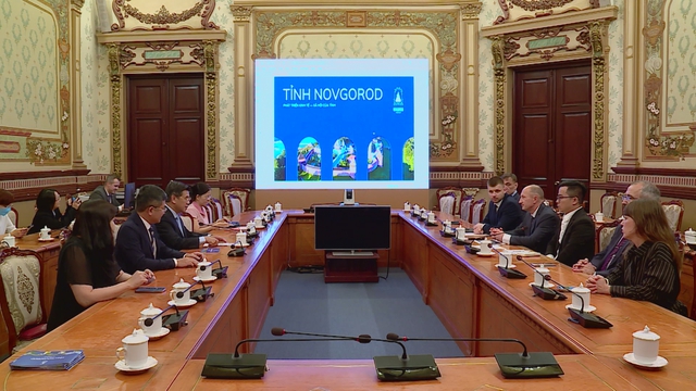 LÃNH ĐẠO TP.HCM TIẾP PHÓ THỐNG ĐỐC THỨ NHẤT TỈNH NOVGOROD (NGA) - Ảnh 1.
