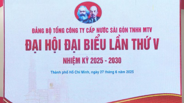 Đại hội đại biểu Đảng bộ lần thứ V, nhiệm kỳ 2025–2030 Tổng công ty Cấp nước Sài Gòn - Ảnh 1.