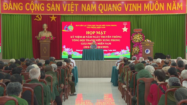 Họp mặt kỷ niệm 60 năm Ngày thành lập Tổng đội TNXP Giải phóng miền Nam- Ảnh 1.