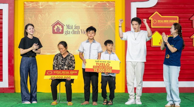 Đức Phúc, Lương Thu Trang và Đỗ Hoàng Hiệp trích tiền túi tặng các em nhỏ mồ côi - Ảnh 5.