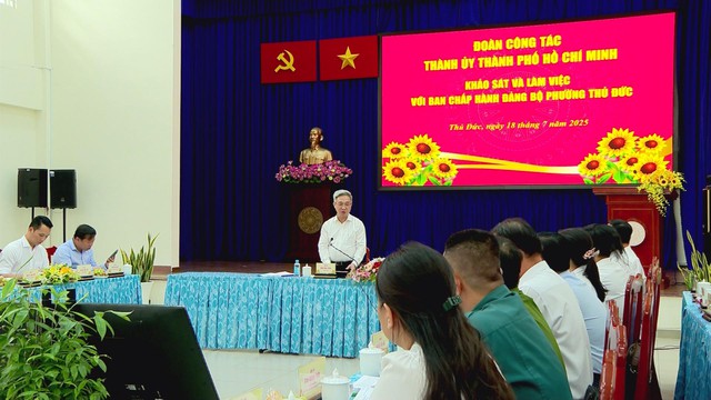 Thành ủy TP.HCM khảo sát về thực hiện chính quyền hai cấp tại phường Bình Trưng và phường Thủ Đức - Ảnh 3.
