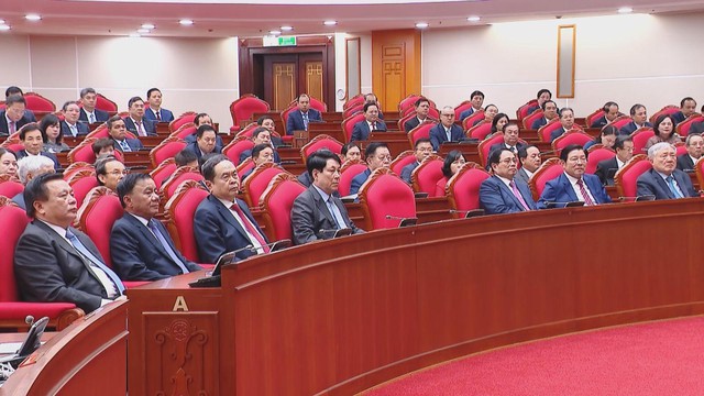 Bế mạc Hội nghị lần thứ 12 Ban Chấp hành Trung ương Đảng khóa XIII - Ảnh 3.