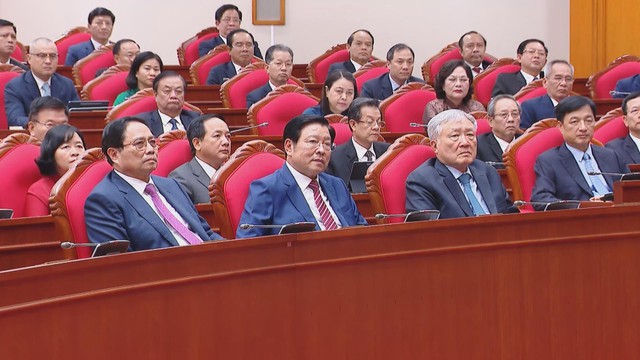 Bế mạc Hội nghị lần thứ 12 Ban Chấp hành Trung ương Đảng khóa XIII - Ảnh 5.