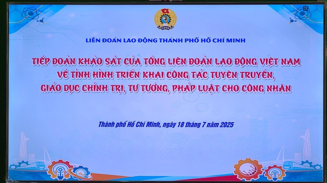 Tăng cường tuyên truyền, giáo dục chính trị, pháp luật cho công nhân TP.HCM - Ảnh 1.