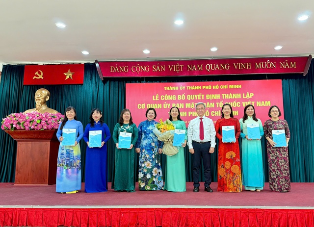 Công bố quyết định thành lập cơ quan Ủy ban Mặt trận Tổ quốc Việt Nam TP.HCM - Ảnh 5.