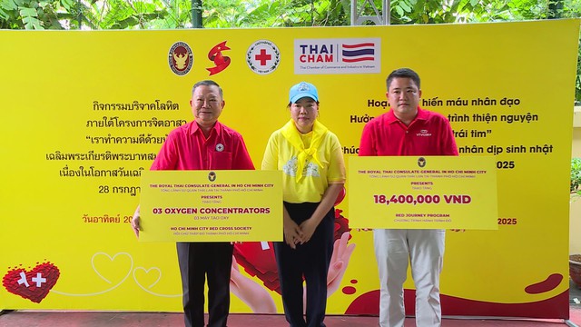 TP.HCM: Chương trình hiến máu thắt chặt tình hữu nghị giữa hai quốc gia Việt Nam – Thái Lan - Ảnh 2.