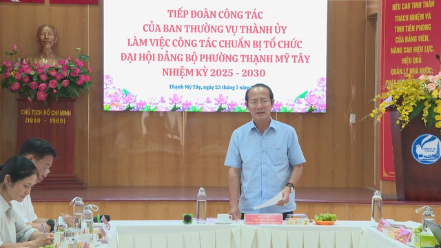 TP.HCM: Kiểm tra công tác chuẩn bị Đại hội Đảng bộ cơ sở nhiệm kỳ 2025–2030 tại phường Bình Quới và phường Thạnh Mỹ Tây - Ảnh 4.