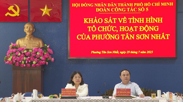 Đoàn công tác HĐND TP.HCM khảo sát hoạt động tại phường Tân Sơn Nhất - Ảnh 2.