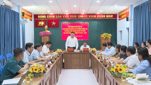 Tổ công tác số 15 kiểm tra công tác chuẩn bị Đại hội Đảng tại phường Hòa Hưng và Vườn Lài - Ảnh 3.