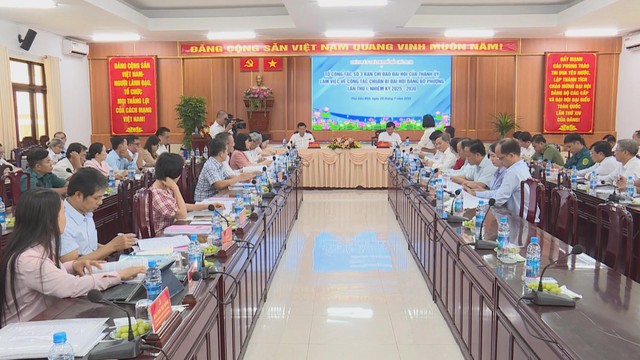 Tổ công tác số 3 kiểm tra công tác chuẩn bị Đại hội Đảng bộ tại 3 phường - Ảnh 1.