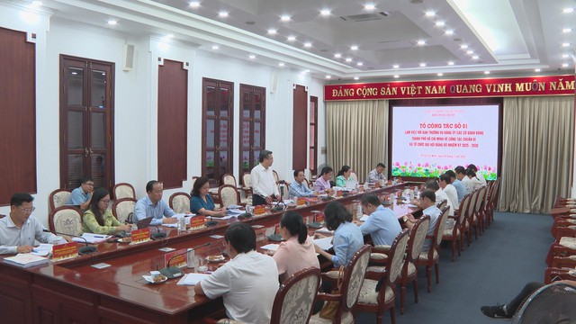 Tổ công tác số 01 làm việc với Ban Thường vụ Đảng ủy các cơ quan Đảng TP.HCM về công tác chuẩn bị Đại hội Đảng bộ - Ảnh 2.