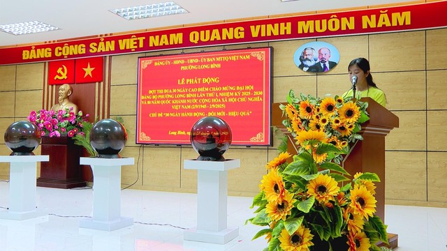 Phường Long Bình phát động đợt thi đua cao điểm “30 ngày hành động – đổi mới – hiệu quả” - Ảnh 3.