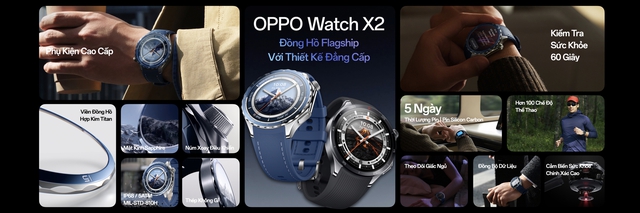 OPPO ra mắt Watch X2 và Watch X2 Mini: Định hình chuẩn mực mới cho đồng hồ thông minh cao cấp - Ảnh 3.