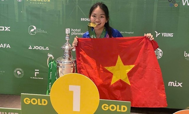 Liên Ngô Chung Thiên Lam – gương mặt triển vọng của Pickleball Việt Nam - Ảnh 1.