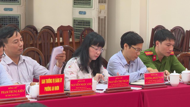 Tổ công tác số 7 kiểm tra công tác chuẩn bị Đại hội Đảng bộ tại các phường An Hội Đông, An Hội Tây và An NhơN - Ảnh 4.