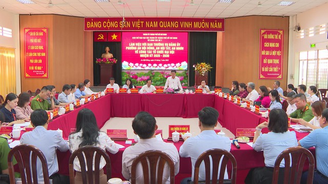 Tổ công tác số 7 kiểm tra công tác chuẩn bị Đại hội Đảng bộ tại các phường An Hội Đông, An Hội Tây và An NhơN - Ảnh 5.