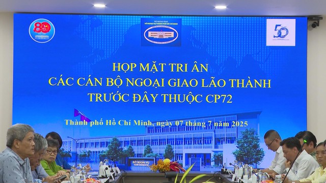 TP.HCM tổ chức lễ tri ân cán bộ ngoại giao lão thành nhân kỷ niệm 80 năm Quốc khánh và 50 năm thành lập Sở Ngoại vụ - Ảnh 1.