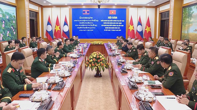 Thứ trưởng Bộ Quốc phòng Lào thăm chính thức Việt Nam, thúc đẩy hợp tác quốc phòng song phương - Ảnh 4.