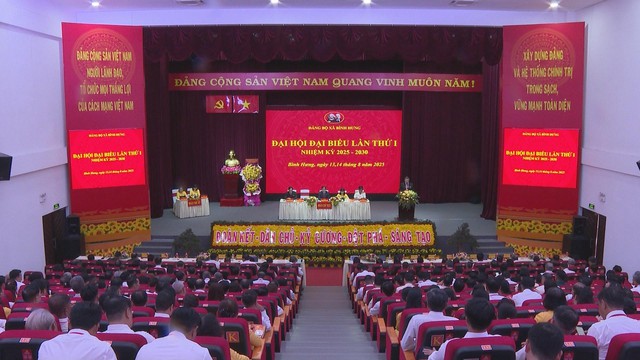 Đảng bộ xã Bình Hưng tổ chức Đại hội Đại biểu lần thứ I, nhiệm kỳ 2025-2030- Ảnh 1.