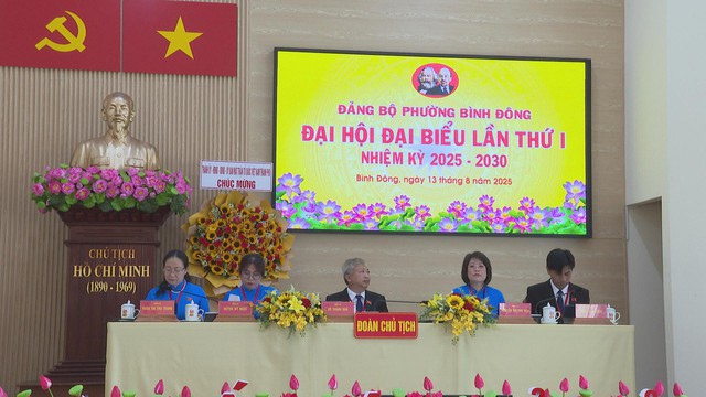 Đại hội đại biểu Đảng bộ phường Bình Đông lần thứ I, nhiệm kỳ 2025-2030- Ảnh 1.