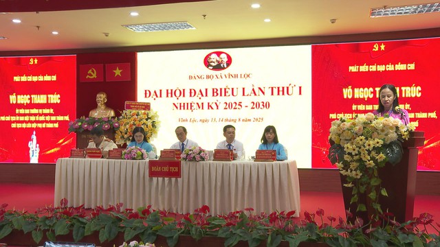 Đại hội đại biểu Đảng bộ xã Vĩnh Lộc lần thứ I, nhiệm kỳ 2025-2030 - Ảnh 1.
