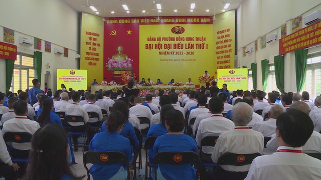 Đại hội đại biểu Đảng bộ phường Đông Hưng Thuận lần thứ I, nhiệm kỳ 2025 – 2030 - Ảnh 1.