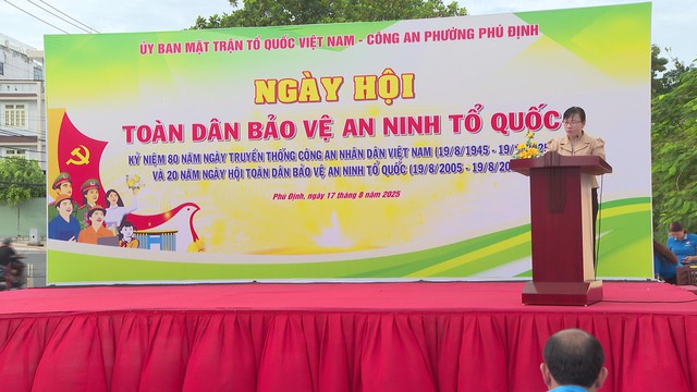 Ngày hội Toàn dân bảo vệ an ninh Tổ quốc tại phường Phú Định: Phát huy nhiều mô hình sáng tạo, thiết thực - Ảnh 1.