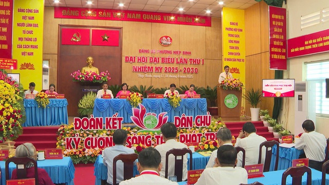 Đại hội đại biểu Đảng bộ phường Hiệp Bình, TP.HCM lần thứ I, nhiệm kỳ 2025 - 2030 - Ảnh 2.