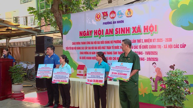 Phường An Nhơn đồng hành cùng người dân khó khăn - Ảnh 1.