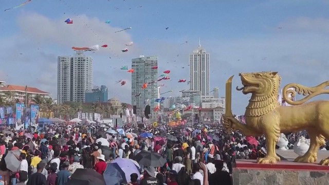 Lễ hội diều quốc tế Colombo ở Sri Lanka - Ảnh 1.
