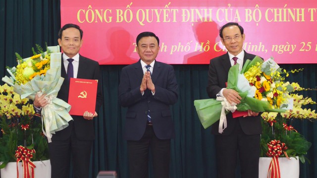 Đồng chí Trần Lưu Quang làm Bí thư Thành ủy TP.HCM - Ảnh 1.