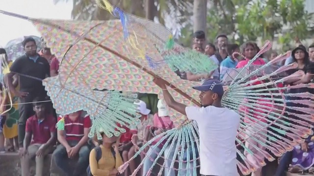Lễ hội diều quốc tế Colombo ở Sri Lanka - Ảnh 4.