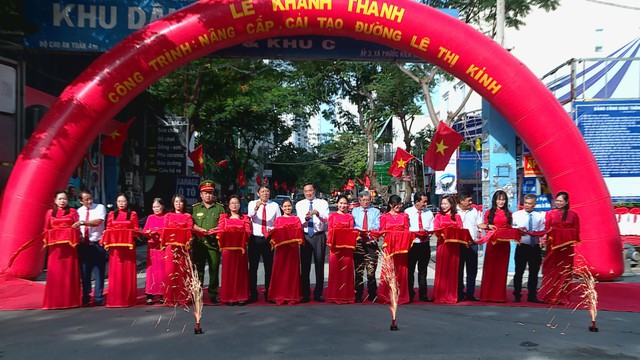 Nhà Bè: Khánh thành đường Lê Thị Kỉnh, về đích trước gần 6 tháng - Ảnh 1.