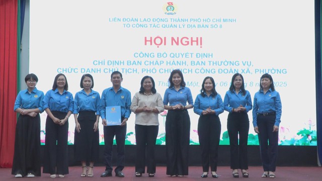Liên đoàn Lao động TP.HCM kiện toàn tổ chức Công đoàn các xã, phường khu vực Bình Dương cũ - Ảnh 4.