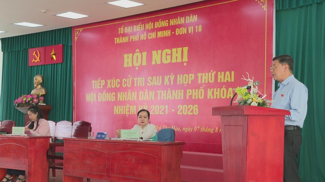 TP.HCM: Tổ đại biểu HĐND TP đơn vị 18 tiếp xúc cử tri 5 phường thuộc quận Tân Phú sau sáp nhập - Ảnh 4.