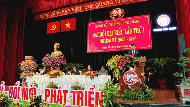 Đại hội Đại biểu Đảng bộ phường Bình Thạnh lần thứ I, nhiệm kỳ 2025 - 2030 - Ảnh 1.