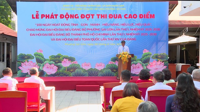 Phường Sài Gòn thực hiện 54 công trình thi đua cao điểm 100 ngày chào mừng đại hội - Ảnh 1.