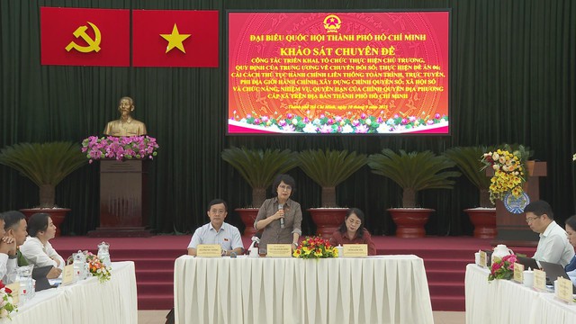 Đoàn Đại biểu Quốc hội TP.HCM khảo sát công tác chuyển đổi số tại xã Bình Chánh và Tân Nhựt - Ảnh 7.